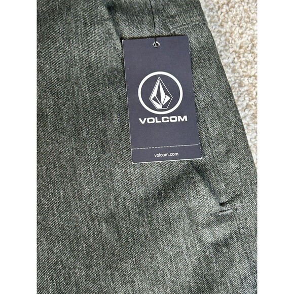 Volcom Corpo Class Pants Mens 29 Grey Straight Chino Skater NWT VMONTY - Picture 2 of 10